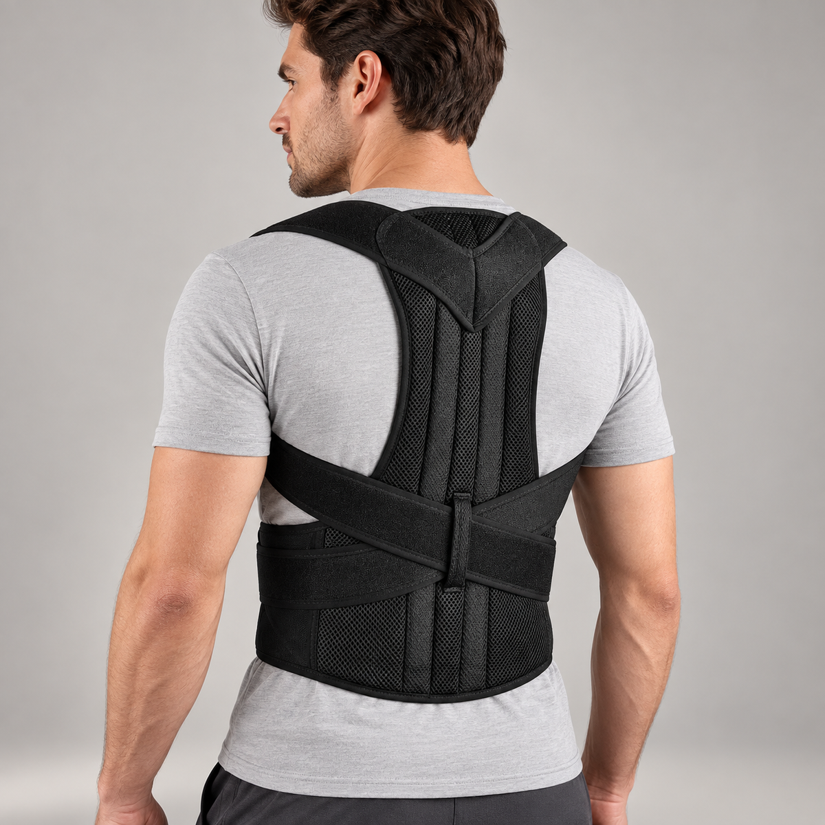 Faja Correctora de Postura Ajustable – Soporte Cómodo para Espalda y Zona Lumbar