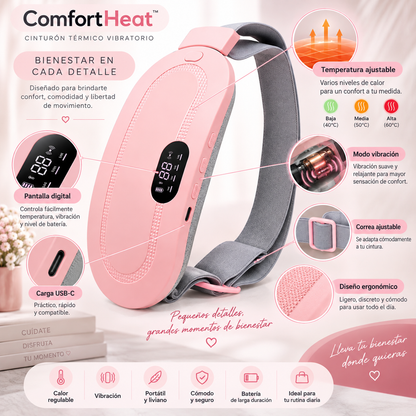ComfortHeat™ – Cinturón Térmico Vibratorio para Calor, Confort y Bienestar Diario