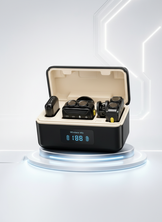 SX23 Micrófono Inalámbrico Doble para Vlogs, Entrevistas y Streaming